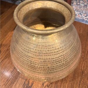 Vintage Brass pot gold decor